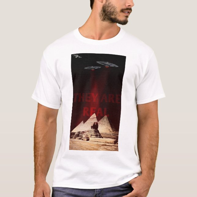 T-SHIRT ILS SONT RÉELS (CROYANT ALIEN) (Devant)