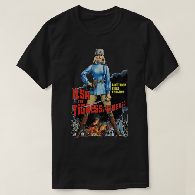 T-shirt Ilsa la Tigre de Sibérie les années 70 culte class (Design devant)