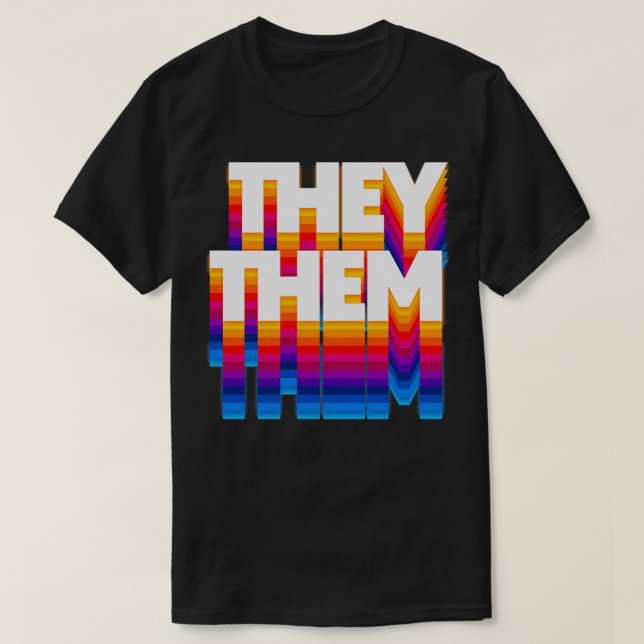 T-shirt IlsEux Pronononononounes Design de style rétro 4 (Design devant)