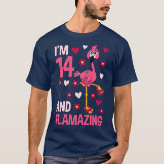 T-shirt Im 14 et Flamant rose flamand