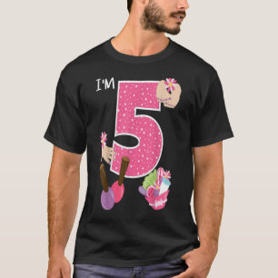 T-shirt Im 5 Spa Fête Anniversaire Fille Nail Maquillage P