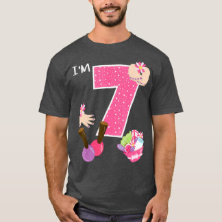 T-shirt Im 7 Spa Party Birthday Girl Nail Polish Makeup
