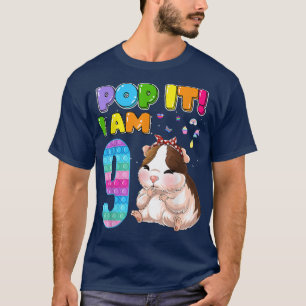 T-shirt I'm 9 Years Old 9th Birthday Guinée Pig Girls