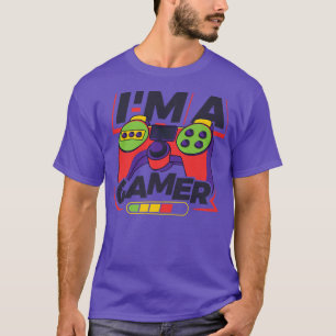 T-shirt I'm A Gamer Video Game Player Nerd Geek Pc Console