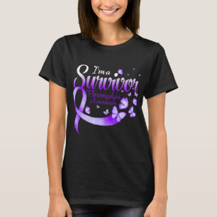 T-shirt I'm A Survivor Fibromyalgia Awareness Butterfly 1