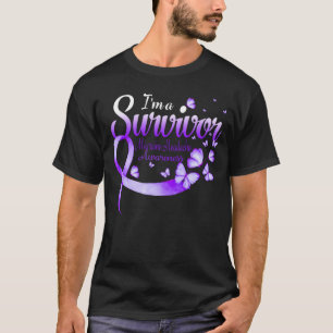 T-shirt I'm A Survivor Migraine Headache Awareness Butterf