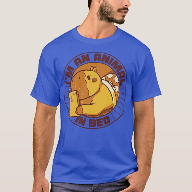 T-shirt Im an Animal in Bed Capybara by Tobe Fonseca (Devant)