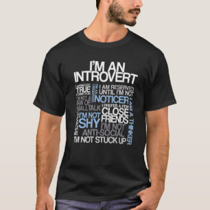 T-shirt I'm An Introvert Citations Cloud