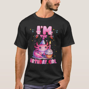 T-shirt Im Anniversaire Fille Axolotl Fête Famille Décorat