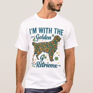 T-shirt Im Chien Golden Retriever Halloween Citrouilles Fe