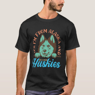 T-shirt Im De L'Alaska Sled Dogs Mushing Sled Dog Team