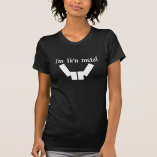 T-shirt Im femmes en métal