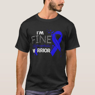 T-shirt I'm Fine Hydrocephalus Warrior Awareness Feather