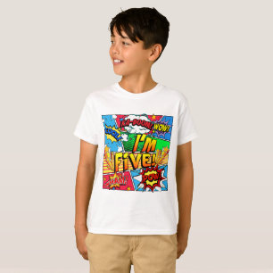 T-shirt I'm Five Comic Book