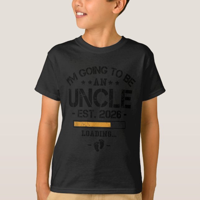 T-shirt I'm Going To Be An Uncle 2026 - New Baby Announcem (Devant)