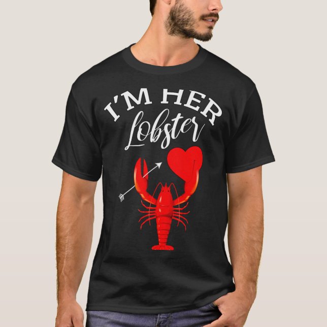 T-shirt Im Her Lobster Heart Couple Matching Gift Valentin (Devant)