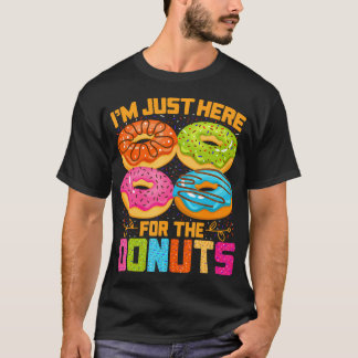 T-shirt Im Just Here For The Donuts Funny Halloween