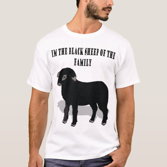 T-shirt Im les moutons noirs de la famille (Devant)