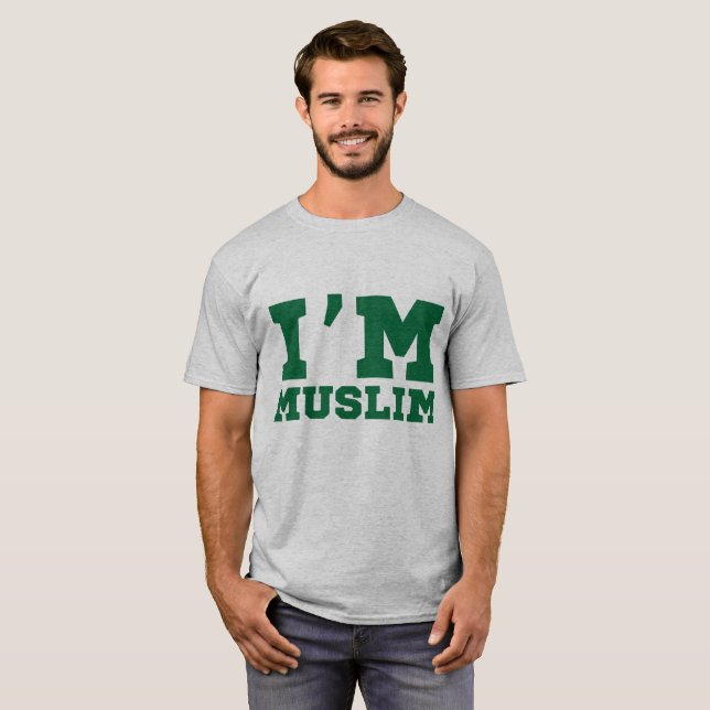 T-Shirt I'm Muslim, tumblr tee, islam shirt (Front Full)