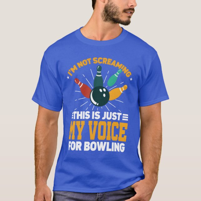 T-shirt Im Not Screaming Coaching Sports Coach Bowling fri (Devant)