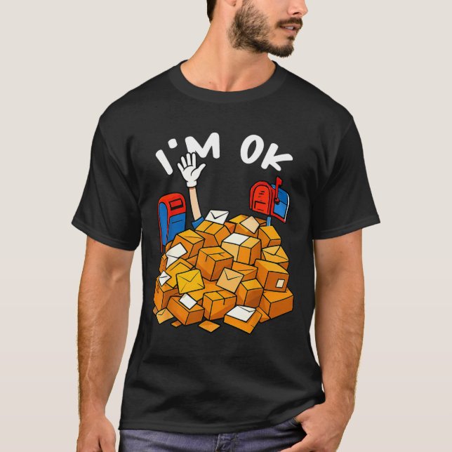 T-shirt I'm Ok Funny Stal Worker  (Devant)
