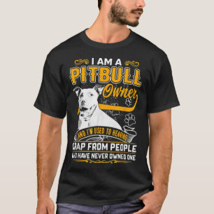 T-shirt Im Pit Bull Terrier Propriétaire Chien Aimer R Pap