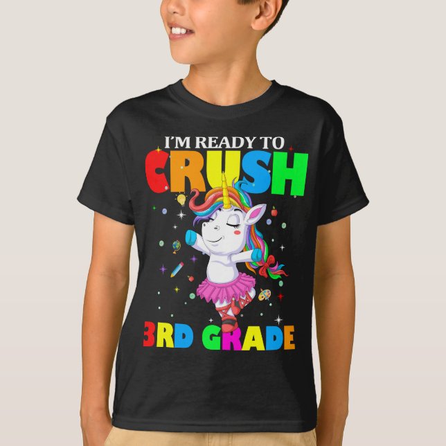 T-shirt im prêt à écraser la 3ème classe (Devant)