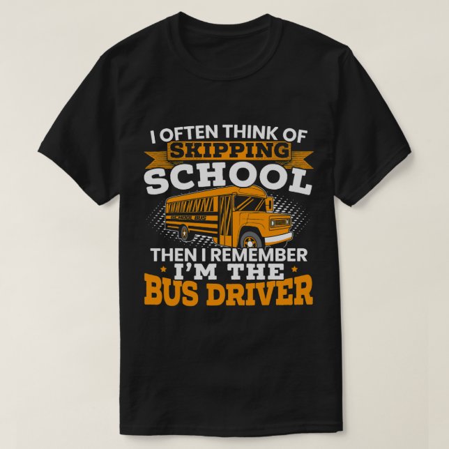 T-shirt Im Service De L'École De Livraison Des Élèves Des  (Design devant)