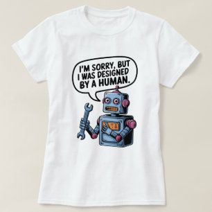 T-shirt I'm Sorry, But I Was Designed by a Human" Robot T-