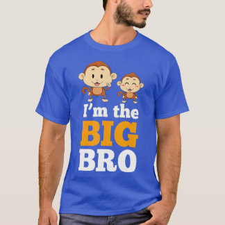T-shirt Im The Big Bro, mignonette Monkey Brothers par Zan