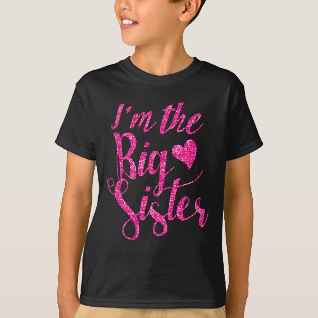 T-shirt I'm the Big Sister (Devant)