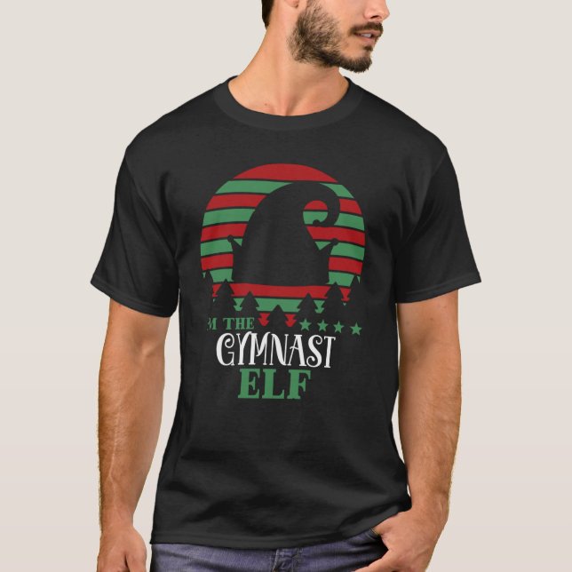 T-shirt Im The Gymnast Elf Matching Christmas Classic T-Sh (Devant)