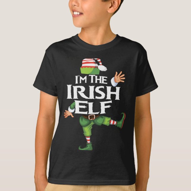 T-shirt Im The Irish Elf Christmas Eve Xmas Elf Squad Cos  (Devant)