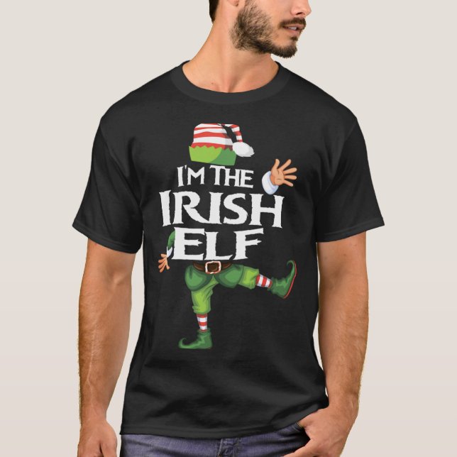 T-shirt Im The Irish Elf Christmas Eve Xmas Elf Squad Cos  (Devant)