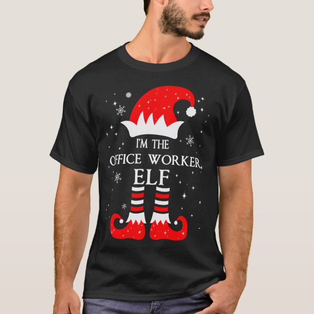 T-shirt I'm The Office Worker Elf Matching Family Group Ch (Devant)