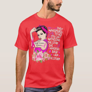 T-shirt I'm The Storm Strong Women Breast Cancer Warrior P