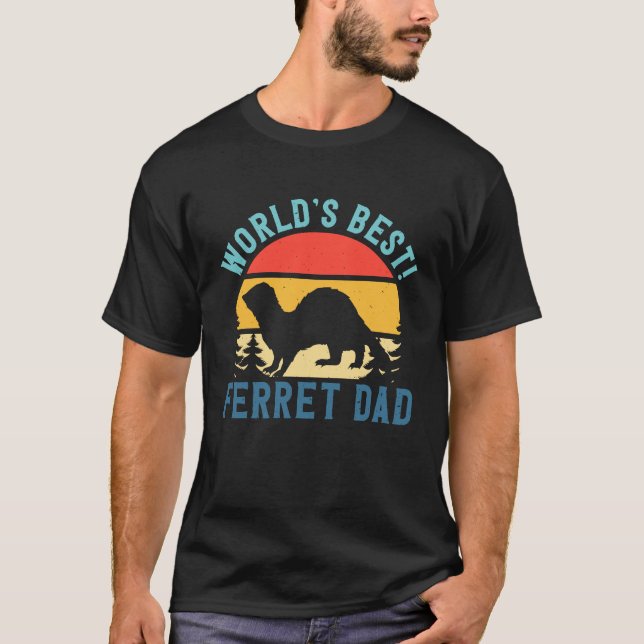 T-shirt I'm The World's Best Ferret Dad Animal Ferret (Devant)