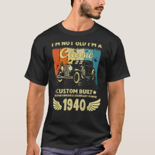 T-shirt Im Voiture Classique 82e Anniversaire 82 Ans Né Da