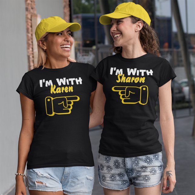 T-shirt I'm With Custom Name Funny Personalized Womens (Créateur téléchargé)