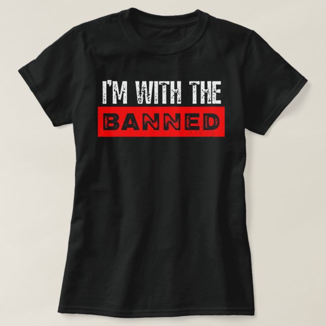 T-shirt I'm With The Banned Books Week Reading (Design devant)