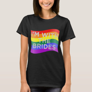 T-shirt Im With The Brides Lesbian Gay Wedding