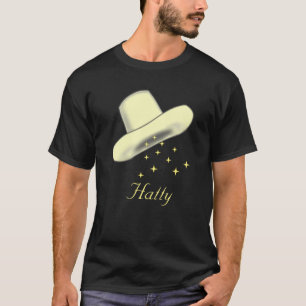 T-shirt Image de chapeau de dessin animé & étoiles 