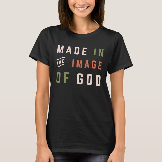 T-shirt Image De God Christian Cote (Devant)
