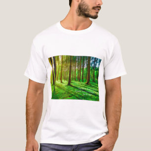 T-shirt Image de la forêt verte - Nature luxuriante