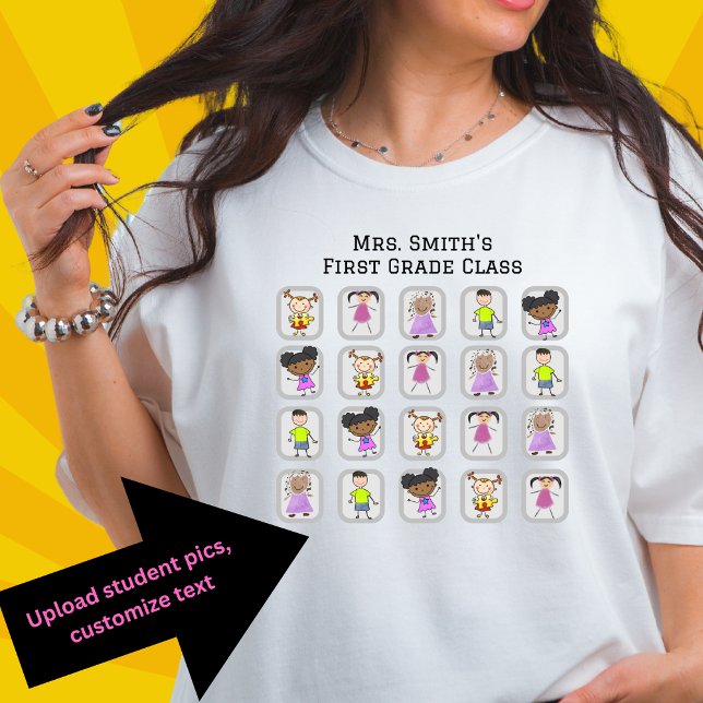 T-shirt Image de l'étudiant à main dessinée personnalisabl (Créateur téléchargé)