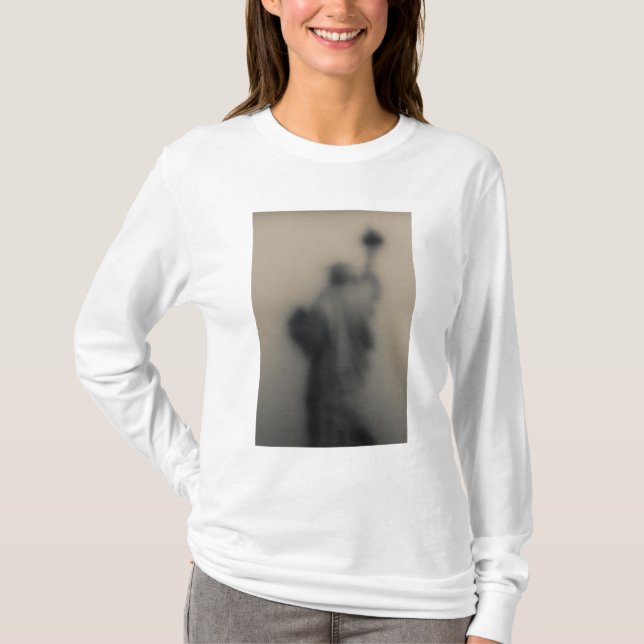 T-shirt Image diffuse de la statue de la liberté (Devant)