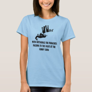 T-shirt Image drôle de parachutisme
