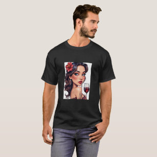 T-shirt Image drôle de vin pour hommes et femmes