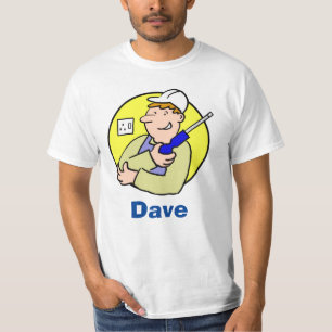 T-shirt Image électricien avec nom