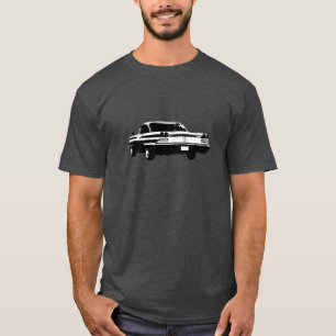 T-shirt Image noire et blanche de l'arrière 1960 de coup